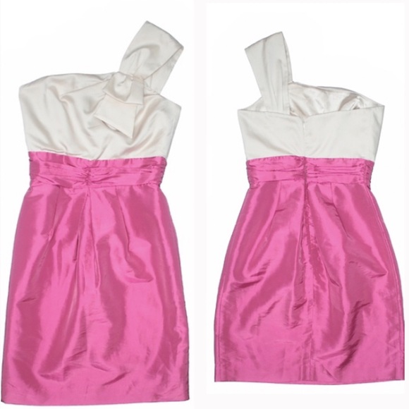 Max&Cleo One Shoulder in Raspberry -Cocktail dress - Picture 5 of 6